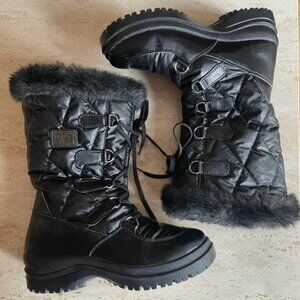 Olang quilted boots with retractable cleats in size 39 (8)